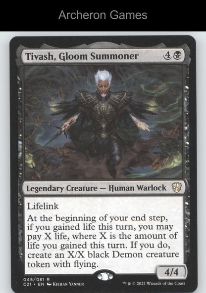 Tivash, Gloom Summoner 45 R MTG Card Commander 2021
