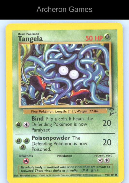Pokemon Card Tangela B2 96/130 C Base Set 2