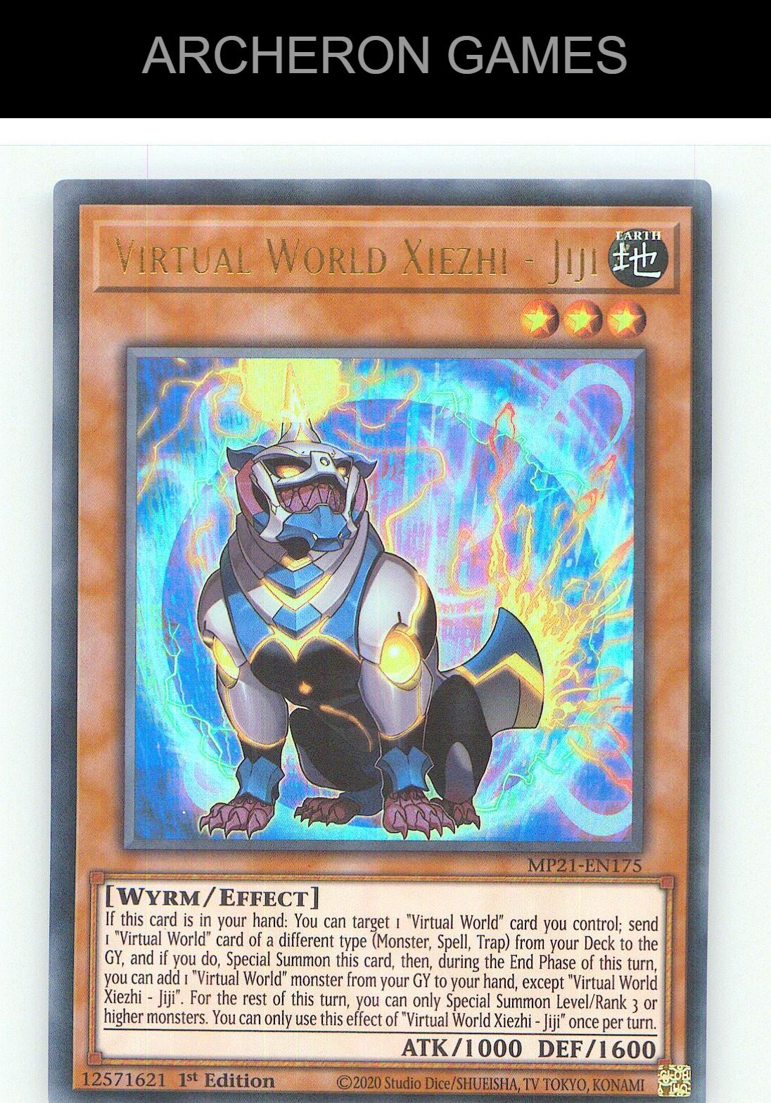 Virtual World Xiezhi - Jiji Ultra Rare YUGIOH Card 1st Edition