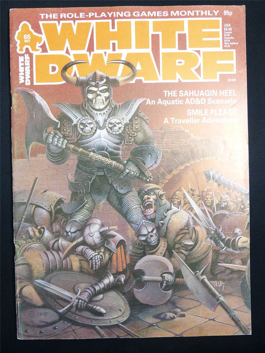 Vintage White Dwarf #65 OOP - Warhammer Magazine #L7