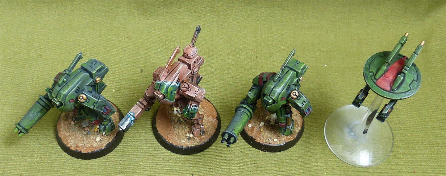 XV25 Stealthsuit Team painted - Tau Empire - Warhammer 40K #5BG