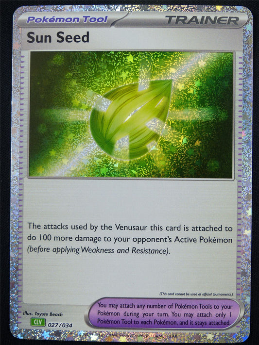 Sun Seed 027/034 Holo CLV - Classic Pokemon Card #4A5