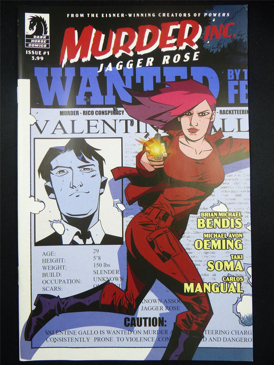 MURDER inc: Jagger Rose #1 - Dark Horse Comic #1MT