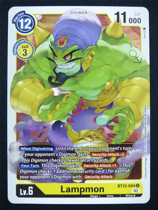 Lampmon BT12-044 U - Digimon Card #LN
