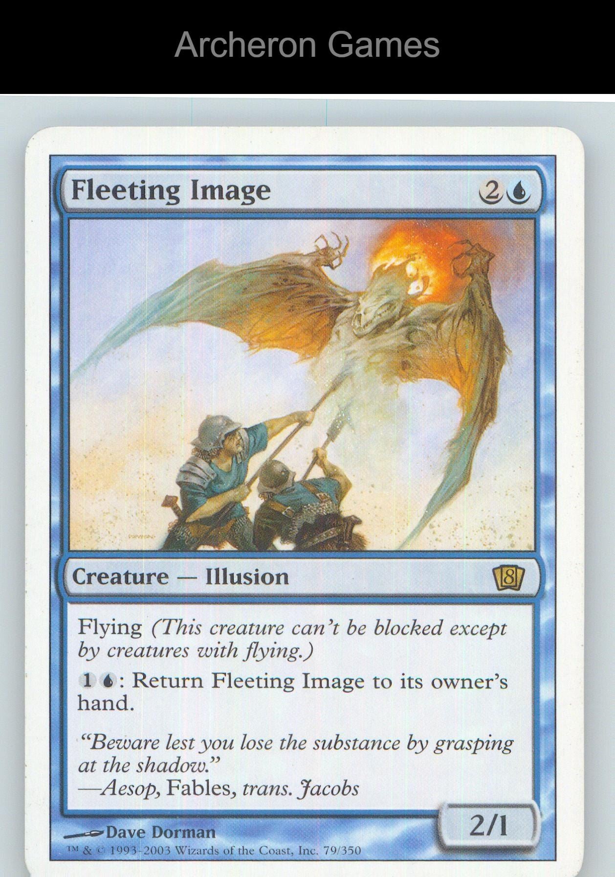 Fleeting Image 8ED 79 R MTG Card NM/EX+