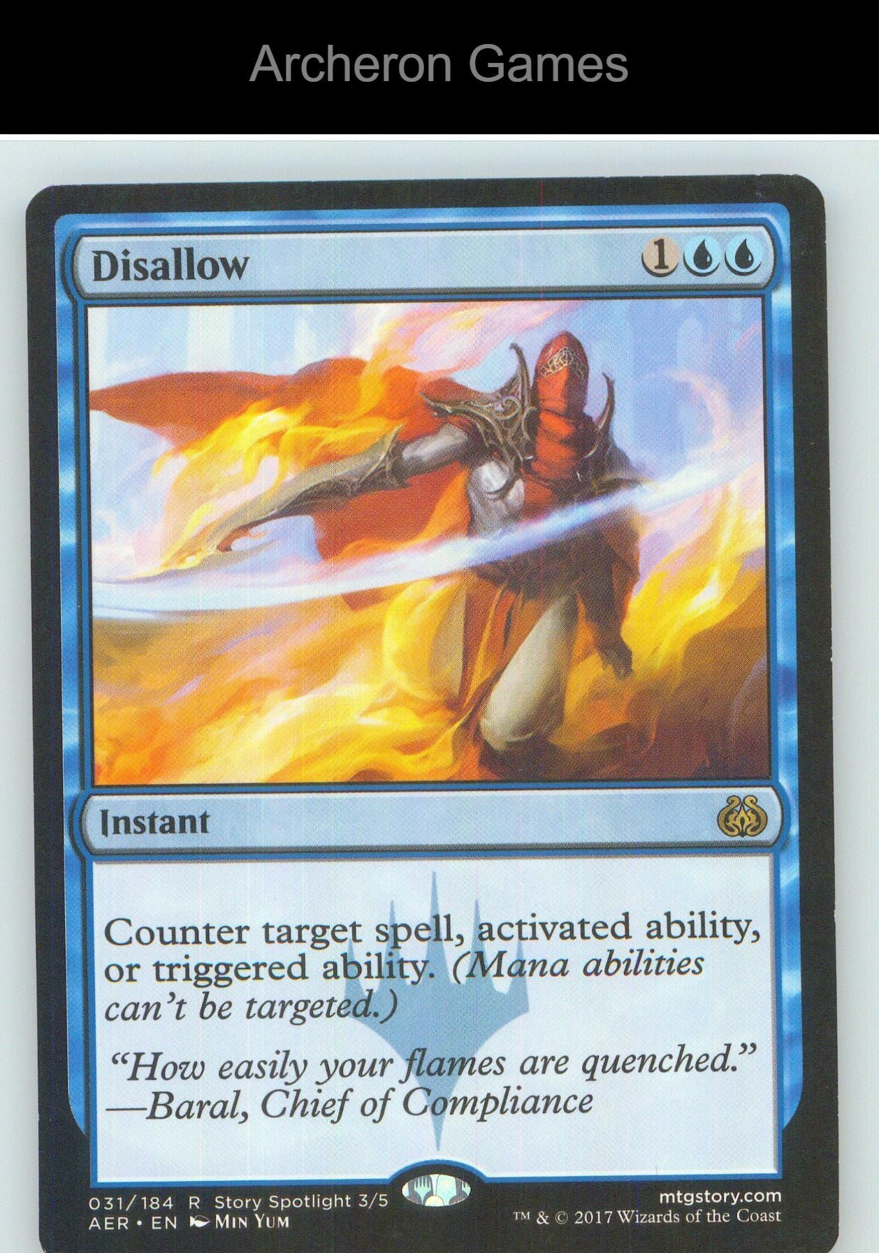 Disallow AER 31 R MTG Card NM/EX+