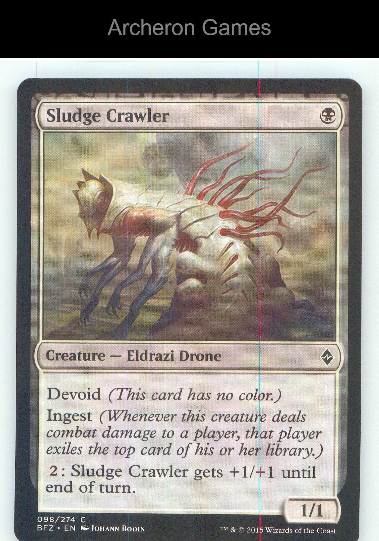 Sludge Crawler BFZ 98 C MTG Card NM/EX+