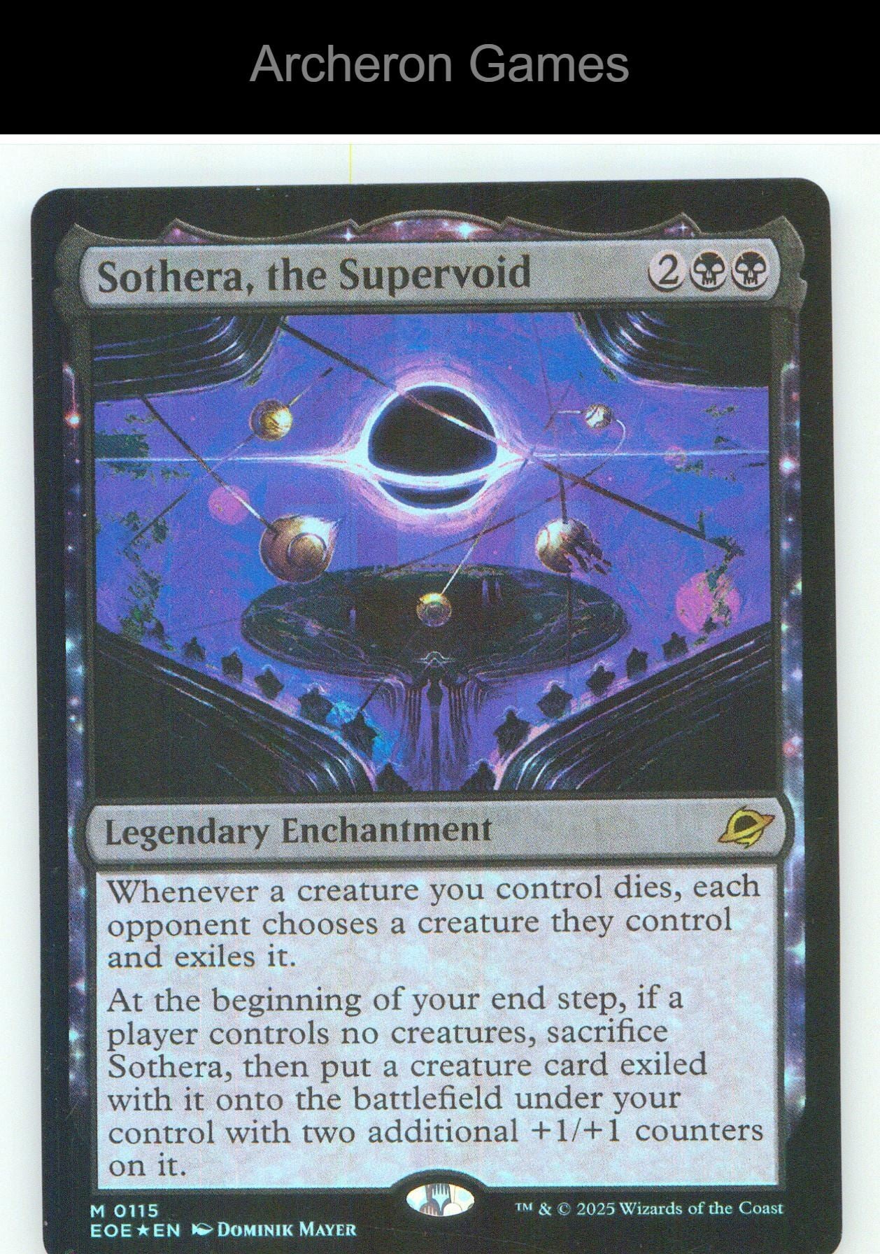 Sothera, the Supervoid EOE 115 Mythic MTG Card NM/EX+ Foil