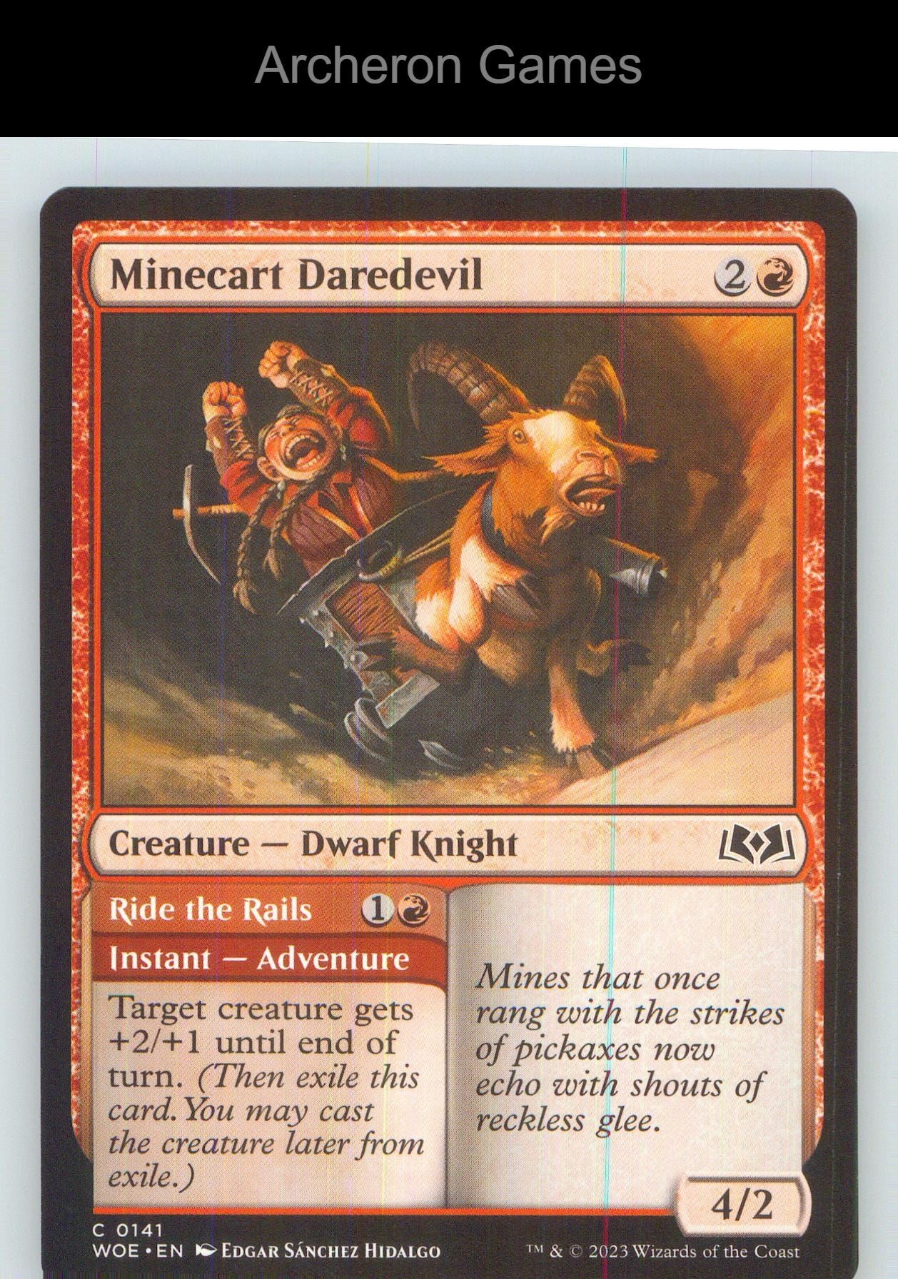 Minecart Daredevil WOE 141 C MTG Card NM/EX+