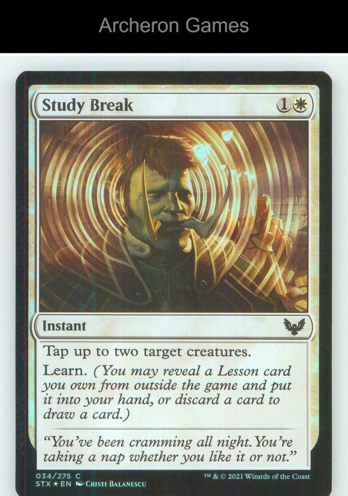 Study Break STX 34 C MTG Card NM/EX+ Foil