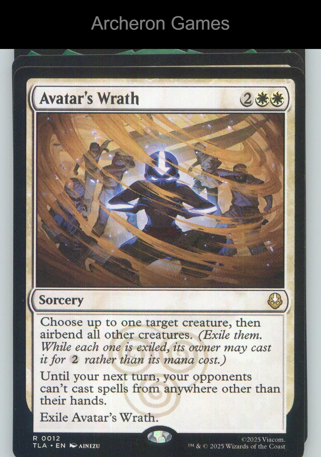 Avatar's Wrath TLA 12 R MTG Card NM/EX+