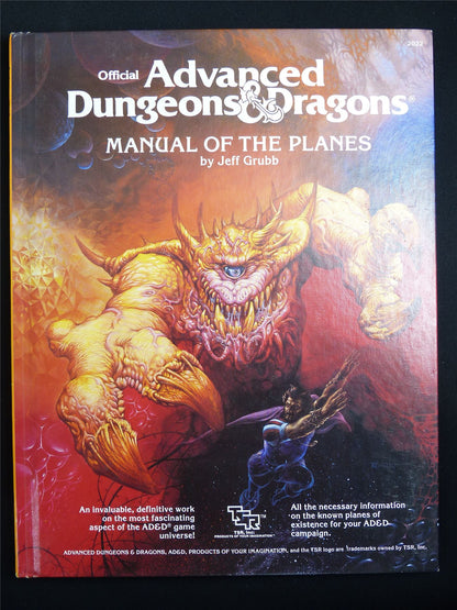 Official Advanced Dungeons & Dragons: Manual of the Planes 1987 - Roleplay Hardback #1GI