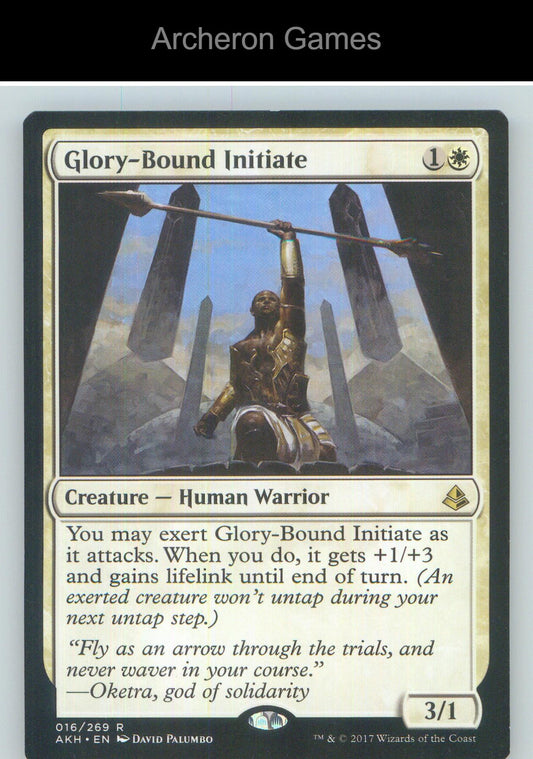 Glory-Bound Initiate AKH 16 R MTG Card NM/EX+