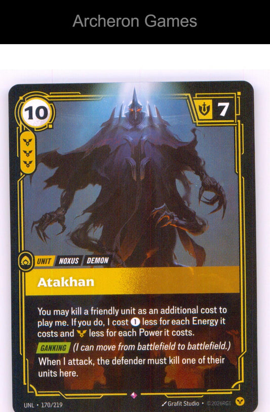 Atakhan UNL 170/219 R Unleashed Riftbound Card