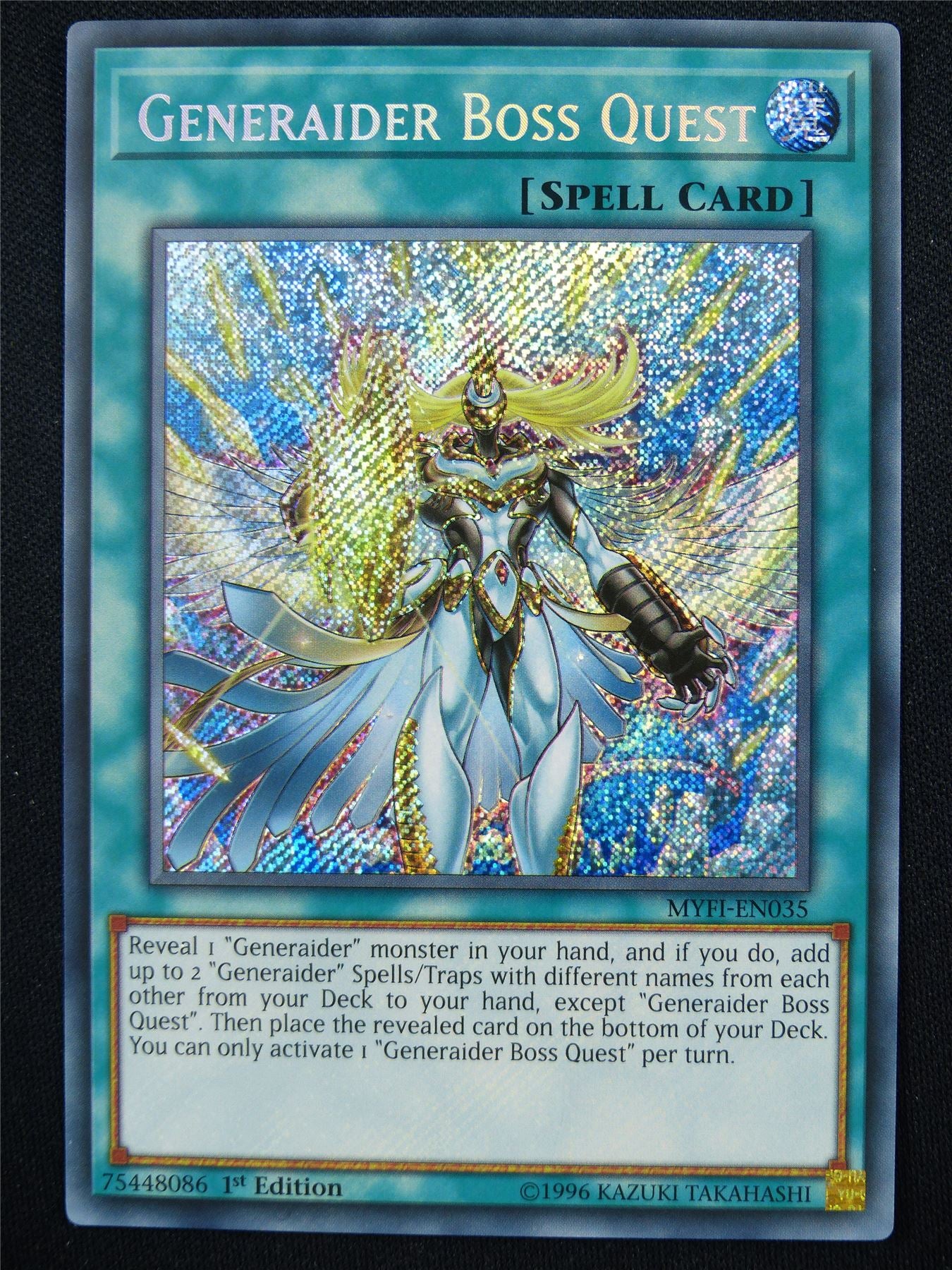 Generaider Boss Quest MYFI Secret Rare - 1st ed Yugioh Card #4JE