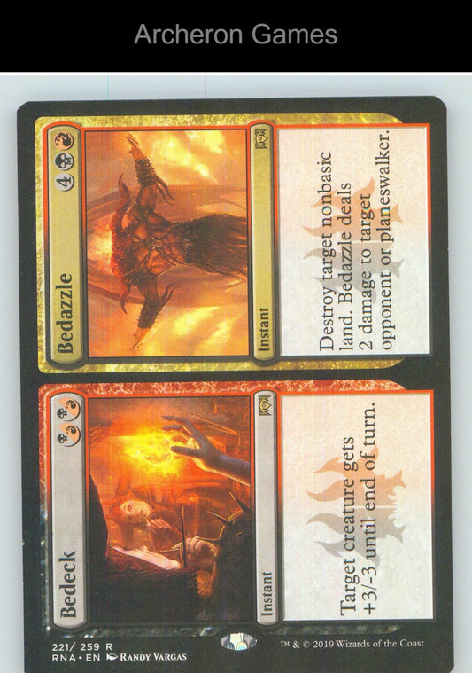 Bedeck // Bedazzle RNA 221 R MTG Card NM/EX+