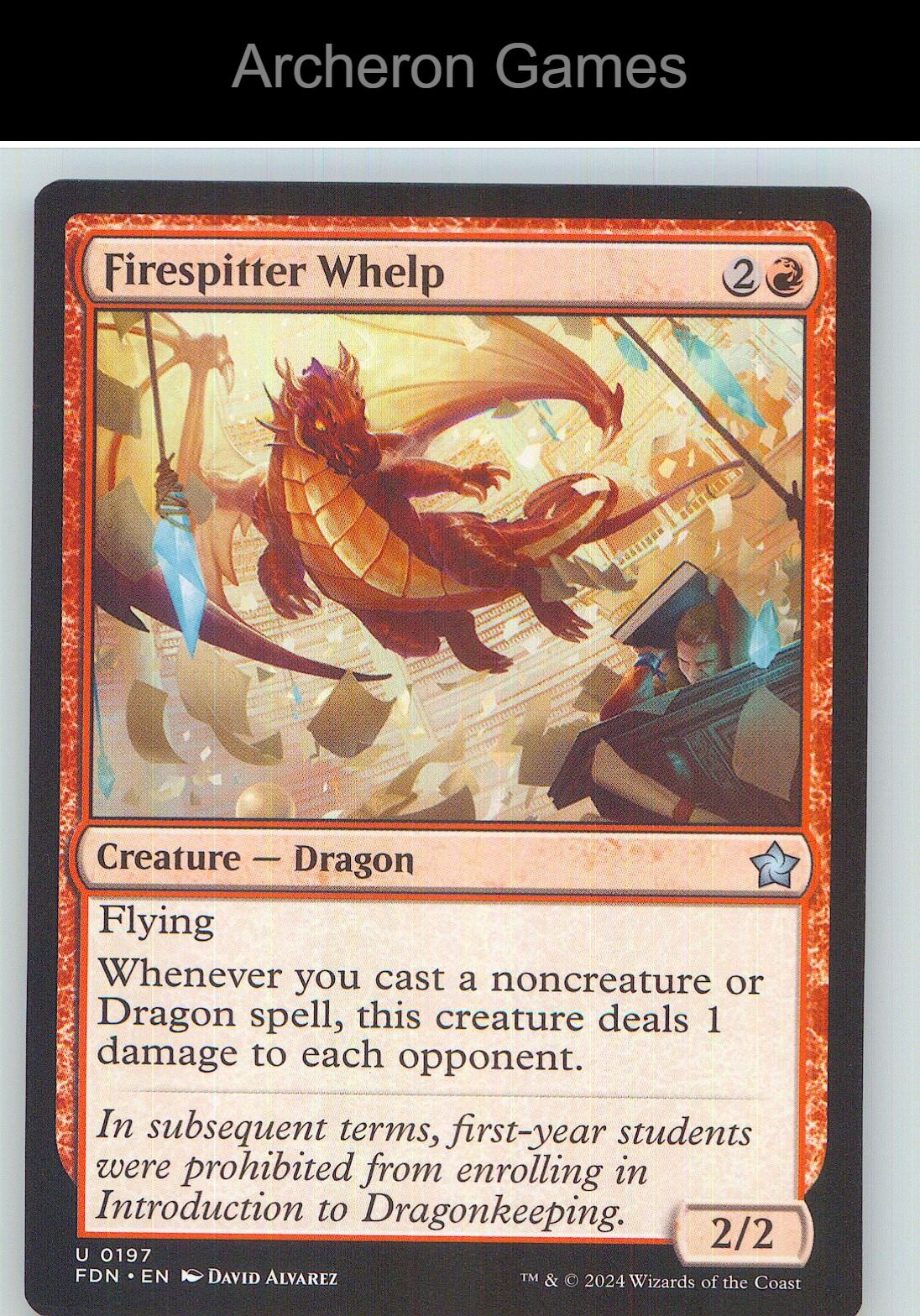 Firespitter Whelp FDN 197 UC MTG Card NM/EX+