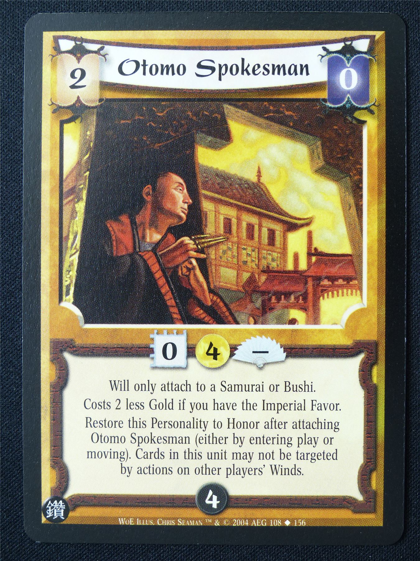 Otomo Spokesman - WoE - Legend of the Five Rings L5R Card #Y8