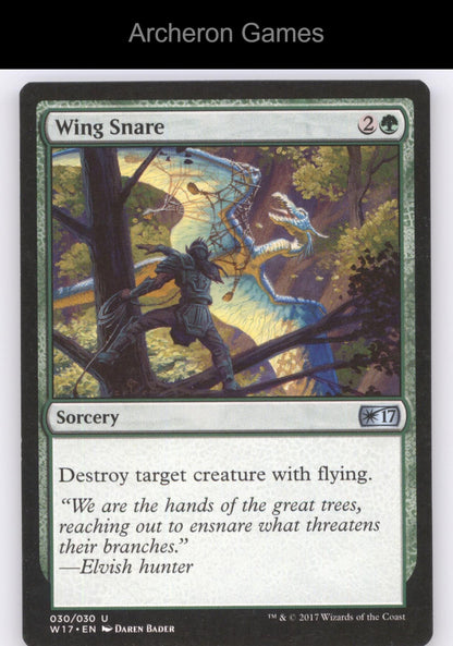 Wing Snare 30 UC MTG Card Welcome Deck 2017