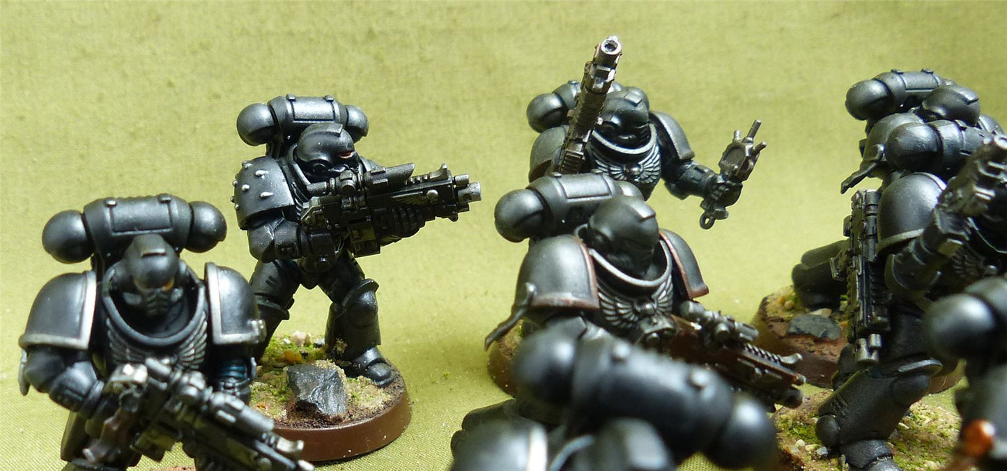Intercesor Squad painted - Iron Hands - Warhammer 40K #1QR