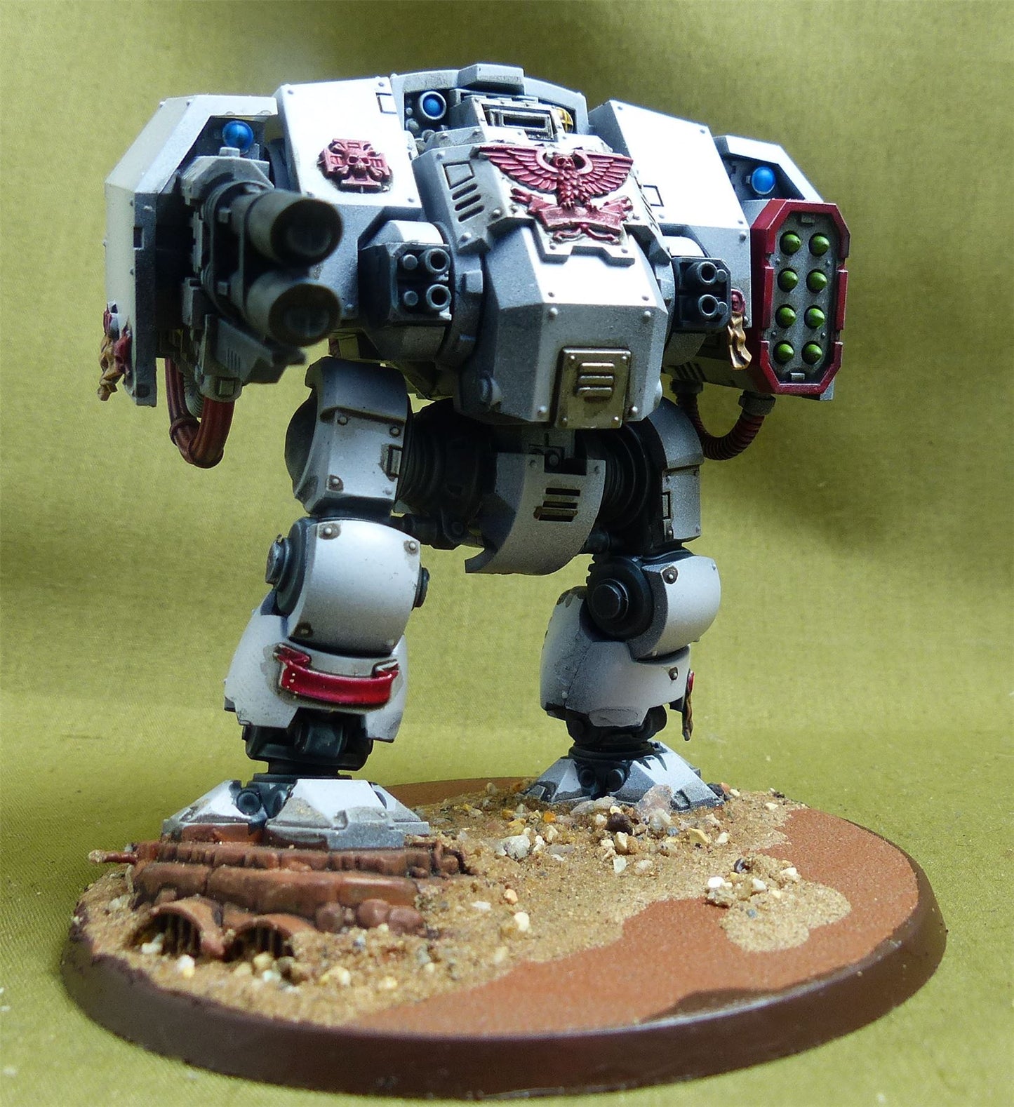 Primaris Redemptor Dreadnought painted - White Scars - Warhammer 40K #4PH