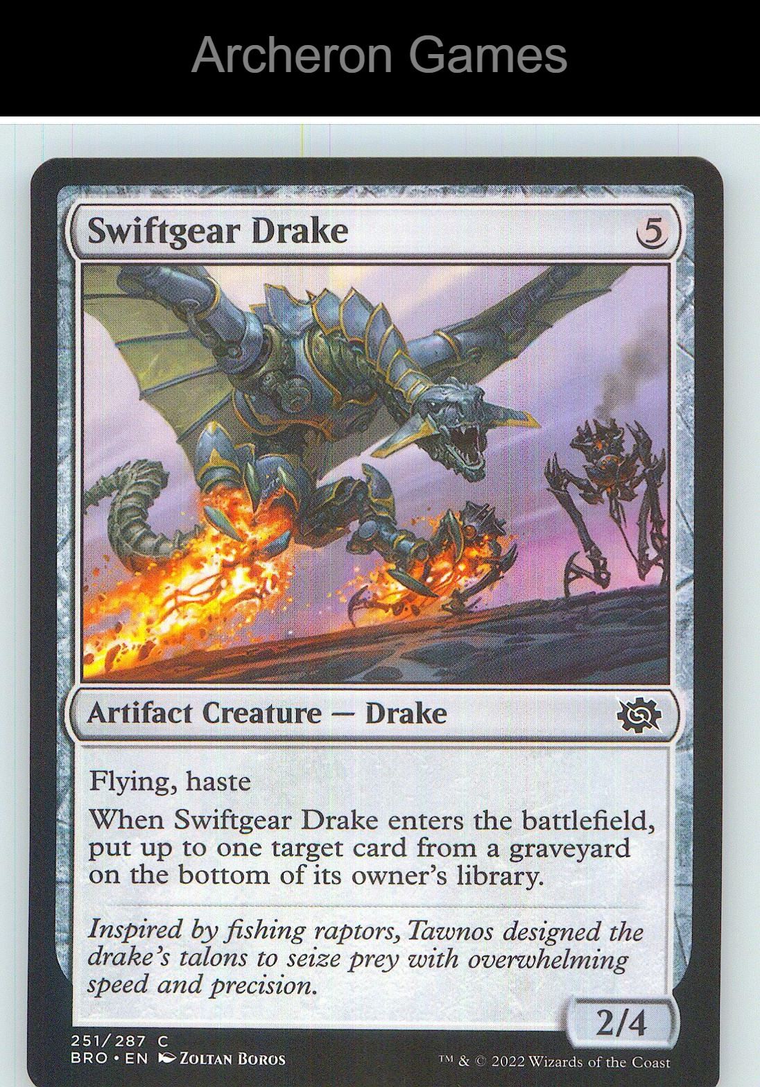 Swiftgear Drake BRO 251 C MTG Card NM/EX+