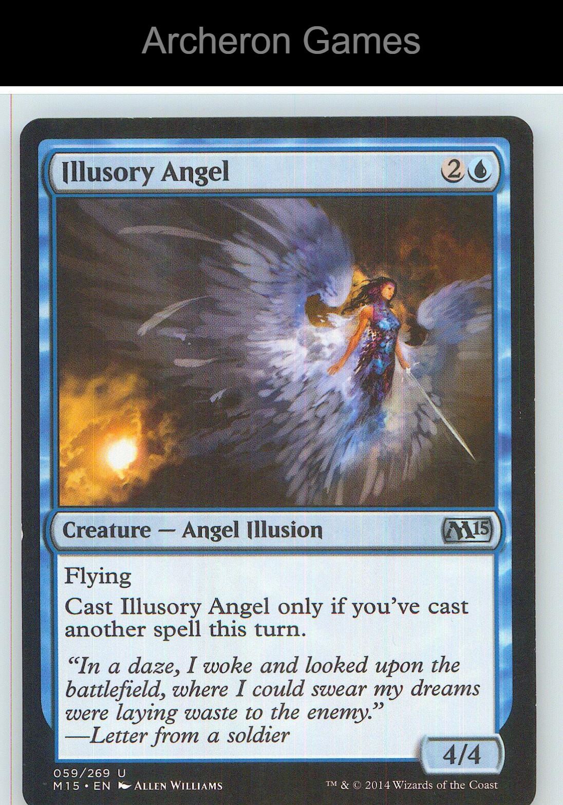 Illusory Angel M15 59 UC MTG Card NM/EX+