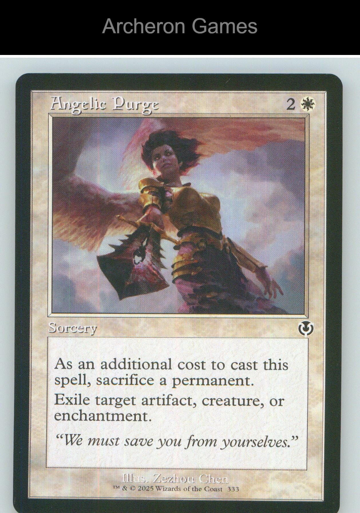 Angelic Purge (Retro Frame) INR 333 C MTG Card NM/EX+