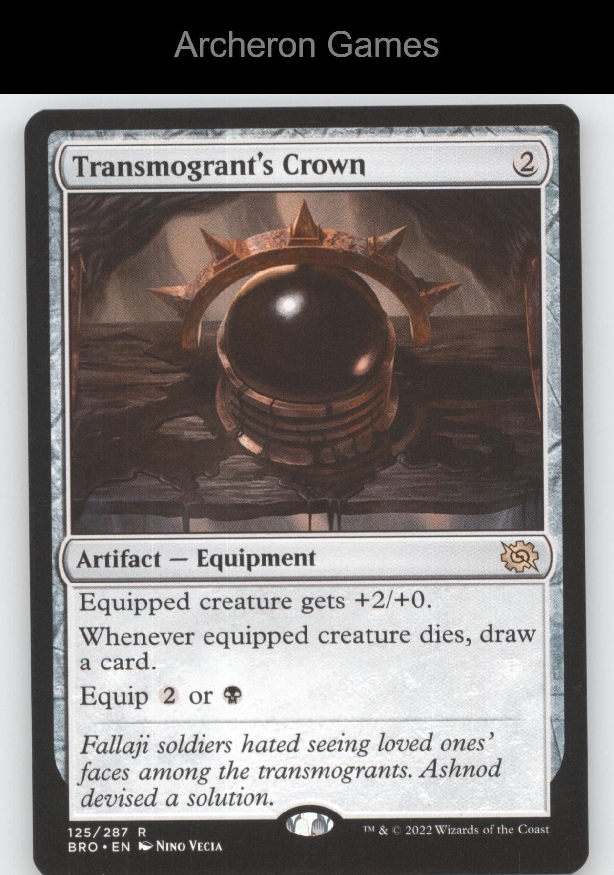 Transmogrant's Crown 125 R MTG Card Promo Pack: The Brothers' War
