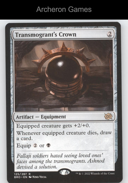 Transmogrant's Crown 125 R MTG Card Promo Pack: The Brothers' War