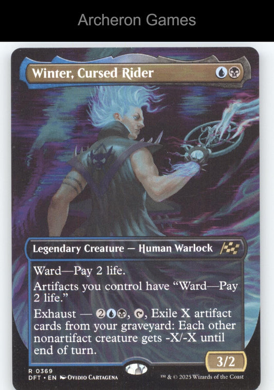 Winter, Cursed Rider (Borderless) 369 R MTG Card Aetherdrift