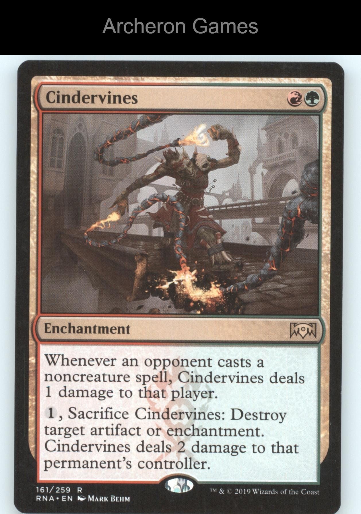 Cindervines 161 R MTG Card Promo Pack: Throne of Eldraine