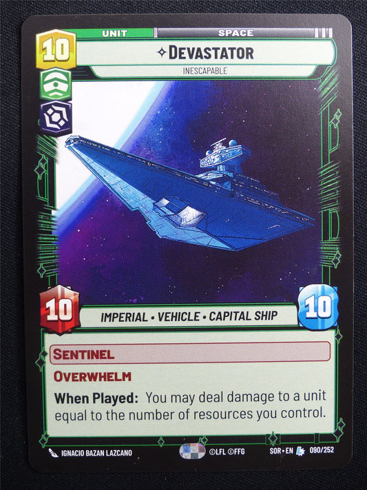 Devastator 090/252 - Star Wars Unlimited Card #9X