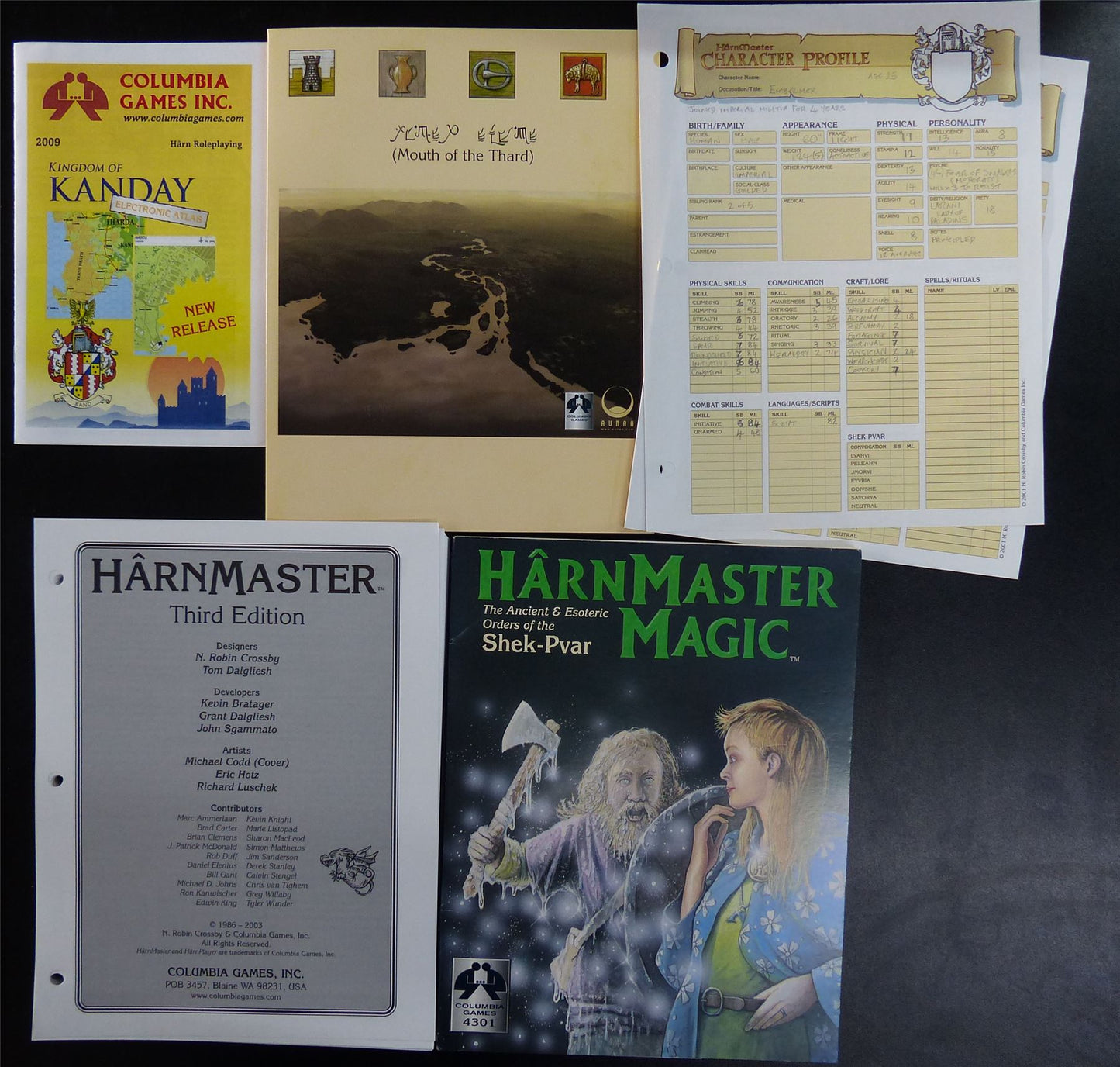 HarnMaster Fantasy Roleplaying Third Edition OOP - Columbia Games #224
