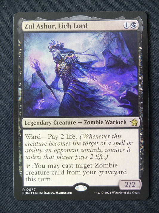 Zul Ashur Lich Lord Foil - FDN - Mtg Card #KF