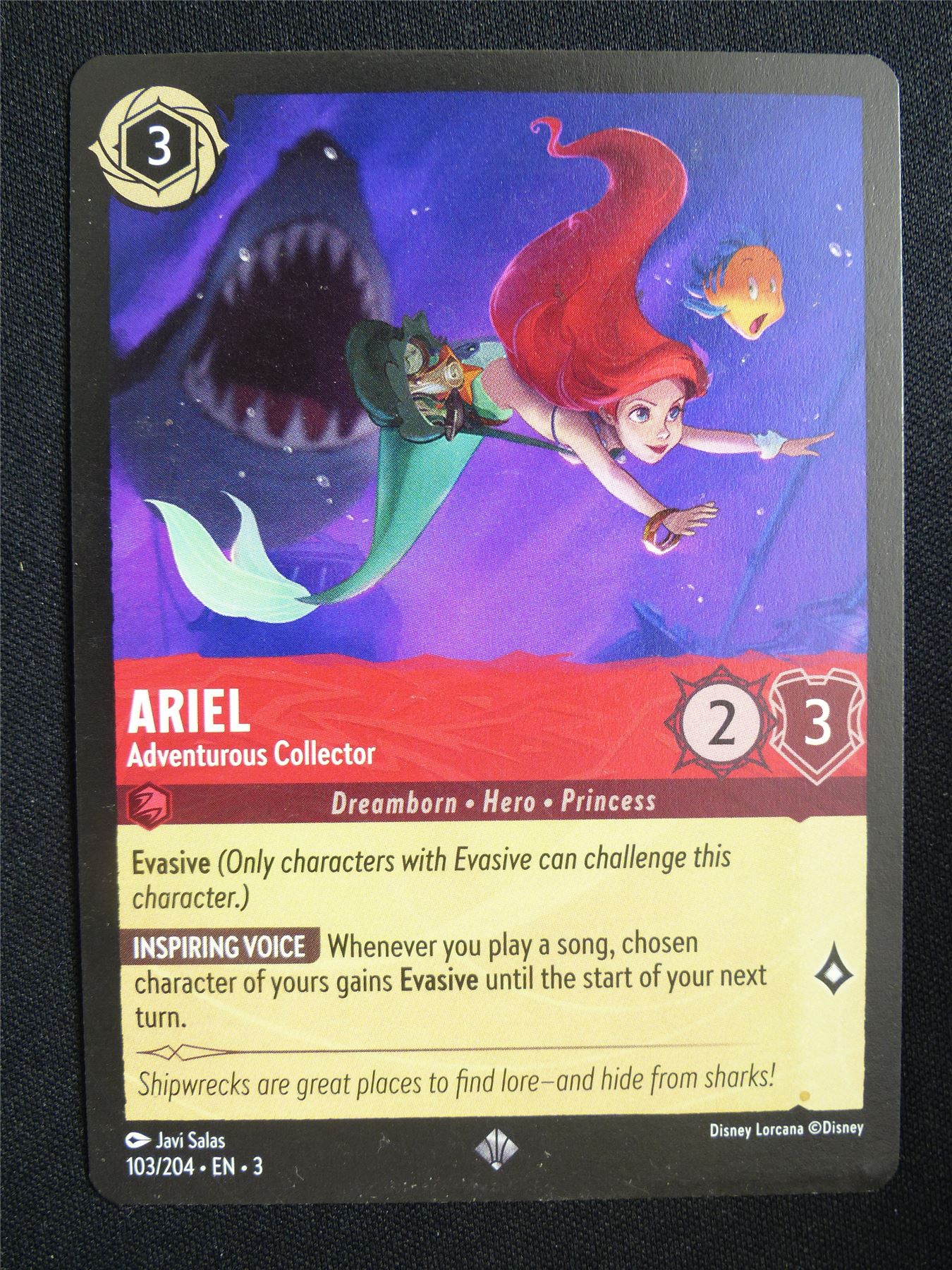 Ariel Adventurous Collector 103/204 - Lorcana Card #17Z