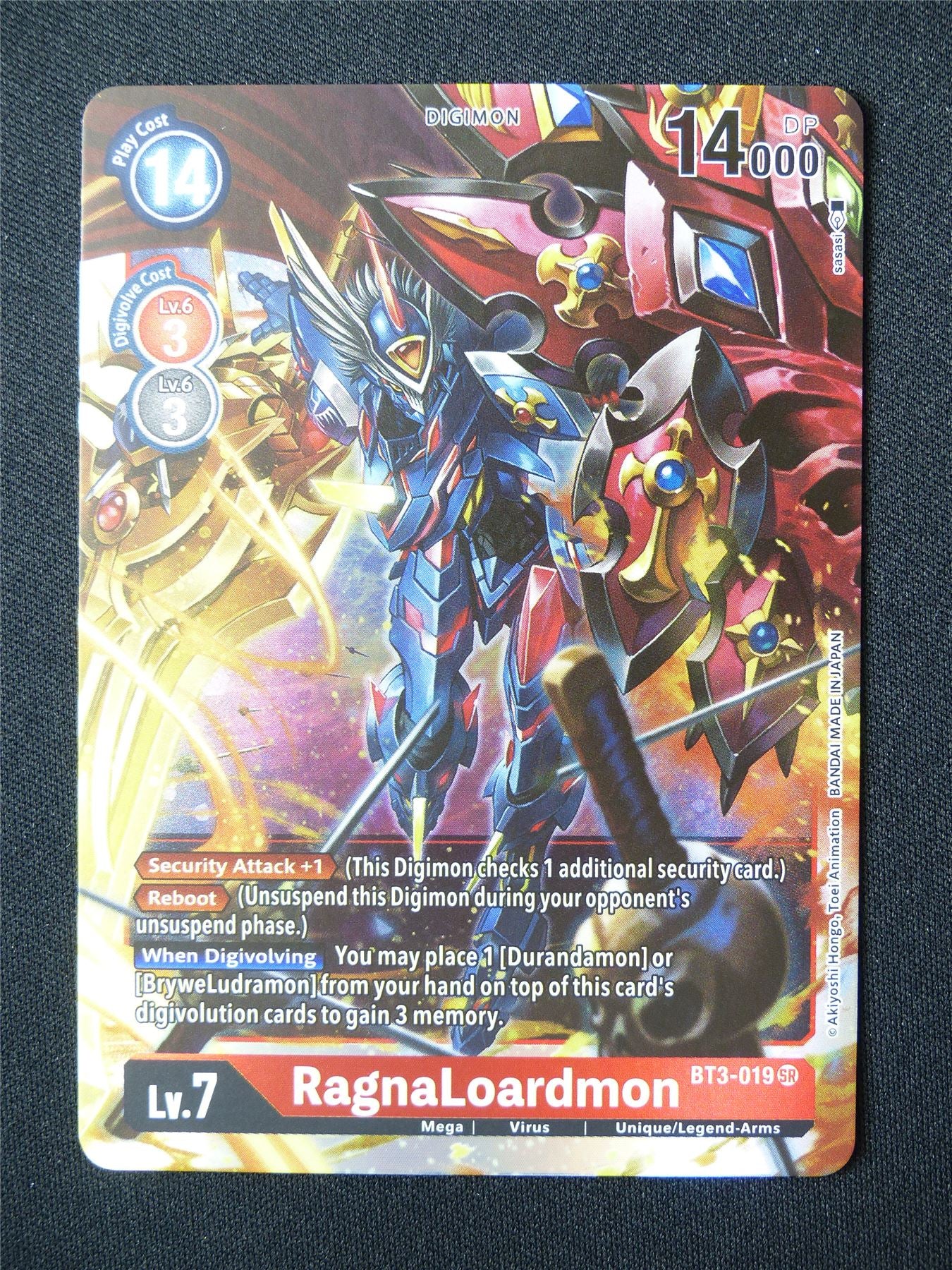 RagnaLoardmon BT3 SR - Digimon Card #5RI