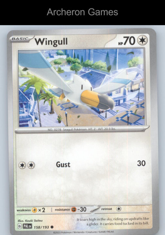 Pokemon Card Wingull PAL 158/193 C Paldea Evolved