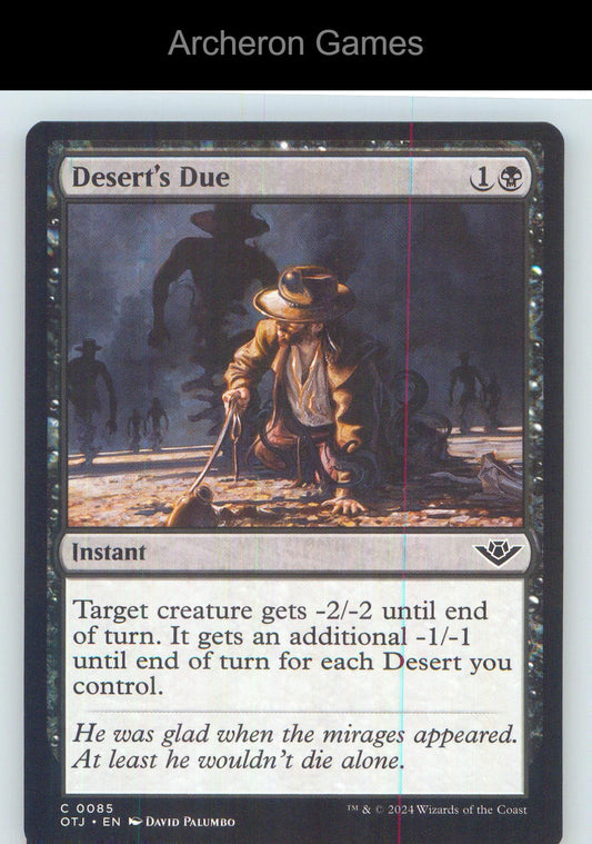 Desert's Due OTJ 85 C MTG Card NM/EX+