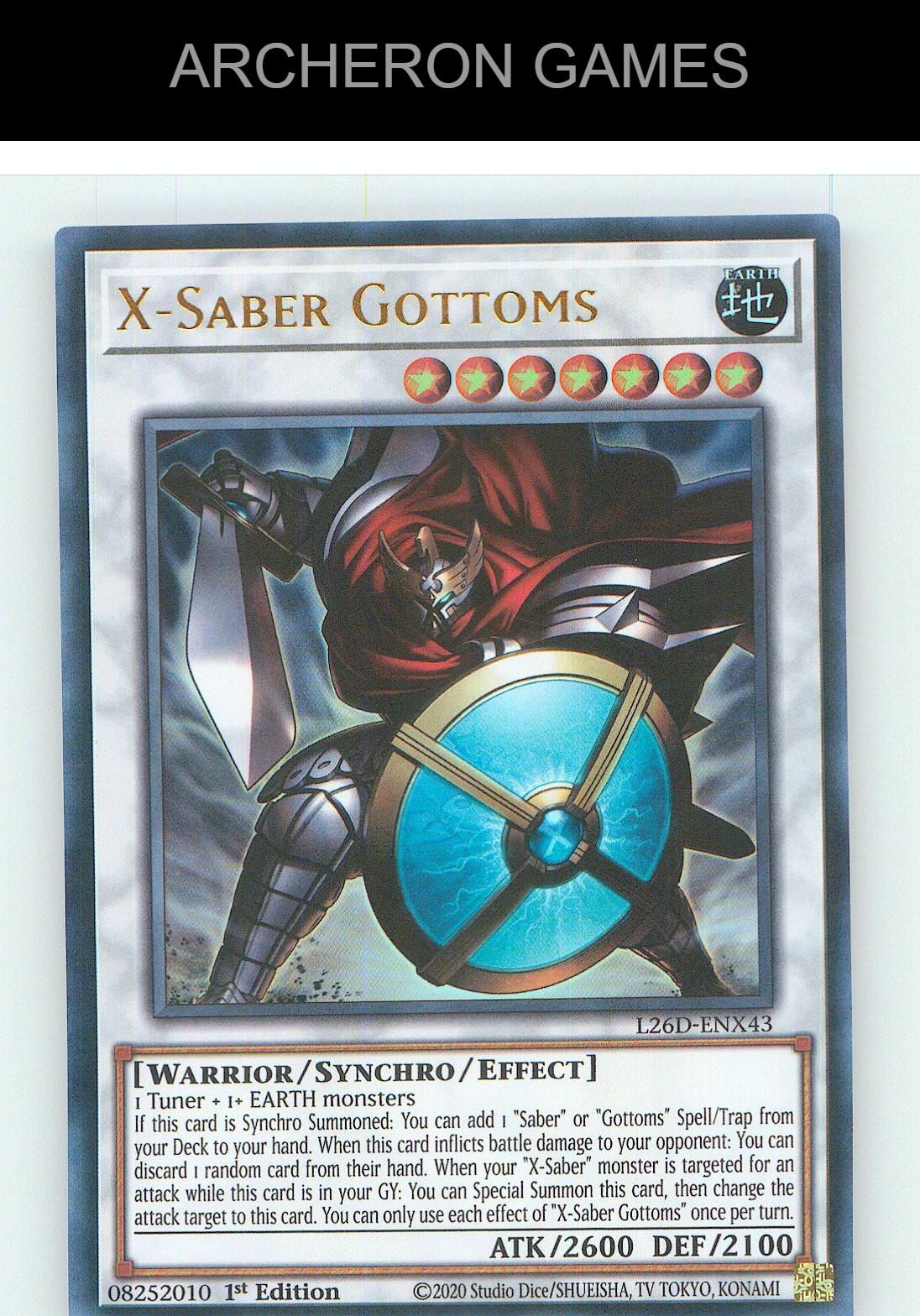 X-Saber Gottoms Ultra Rare YUGIOH Card 1st Edition