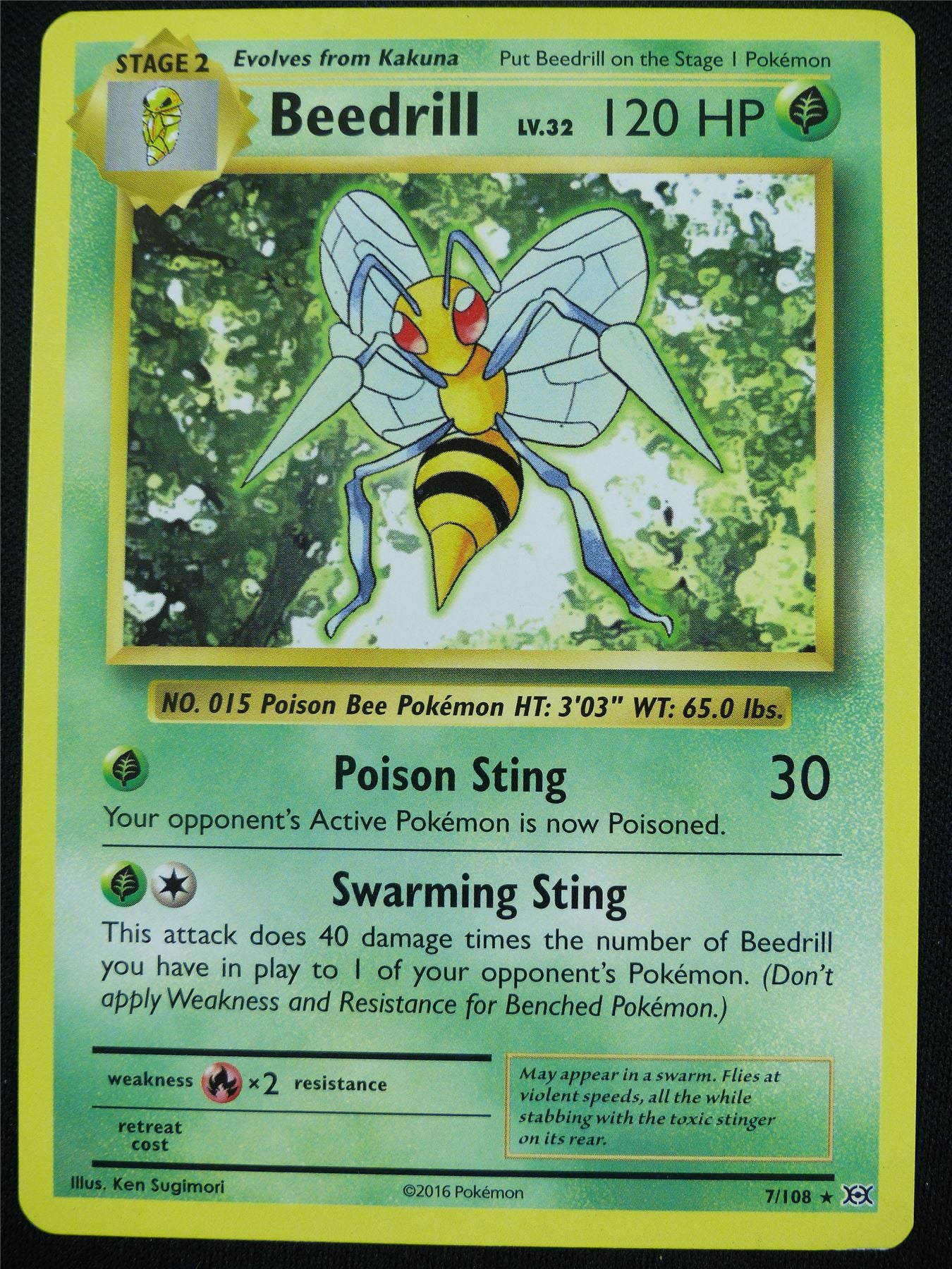 Beedrill 7/108 Evolutions - Pokemon Card #4F1