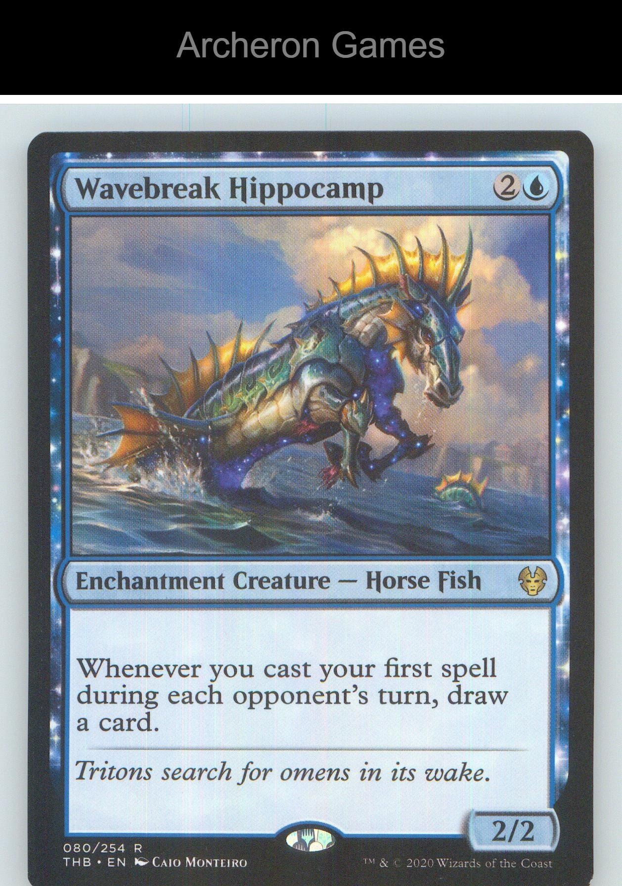 Wavebreak Hippocamp THB 80 R MTG Card NM/EX+