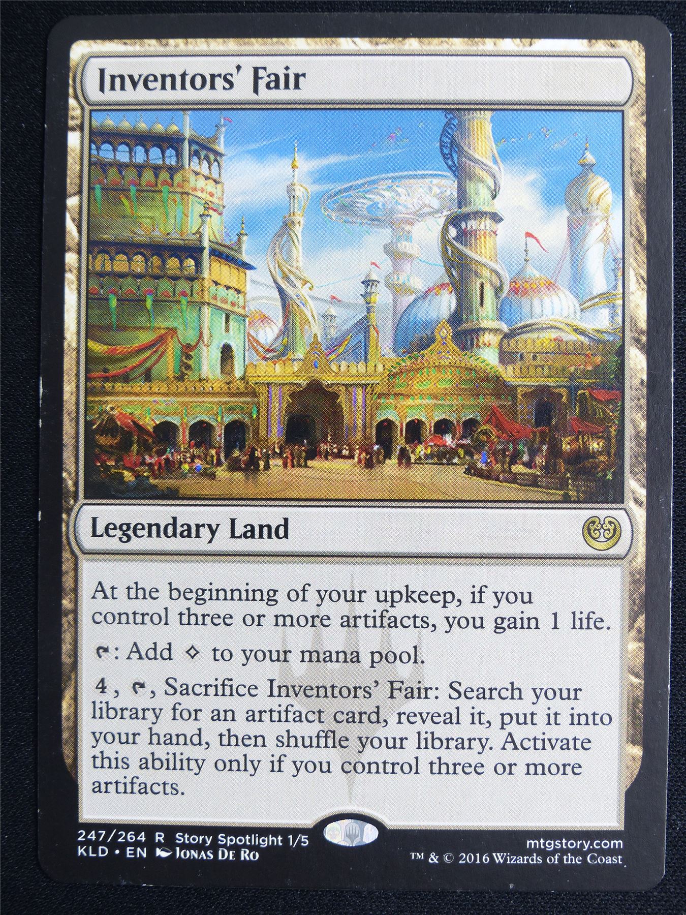 Inventors' Fair played - KLD - Mtg Card #4NQ
