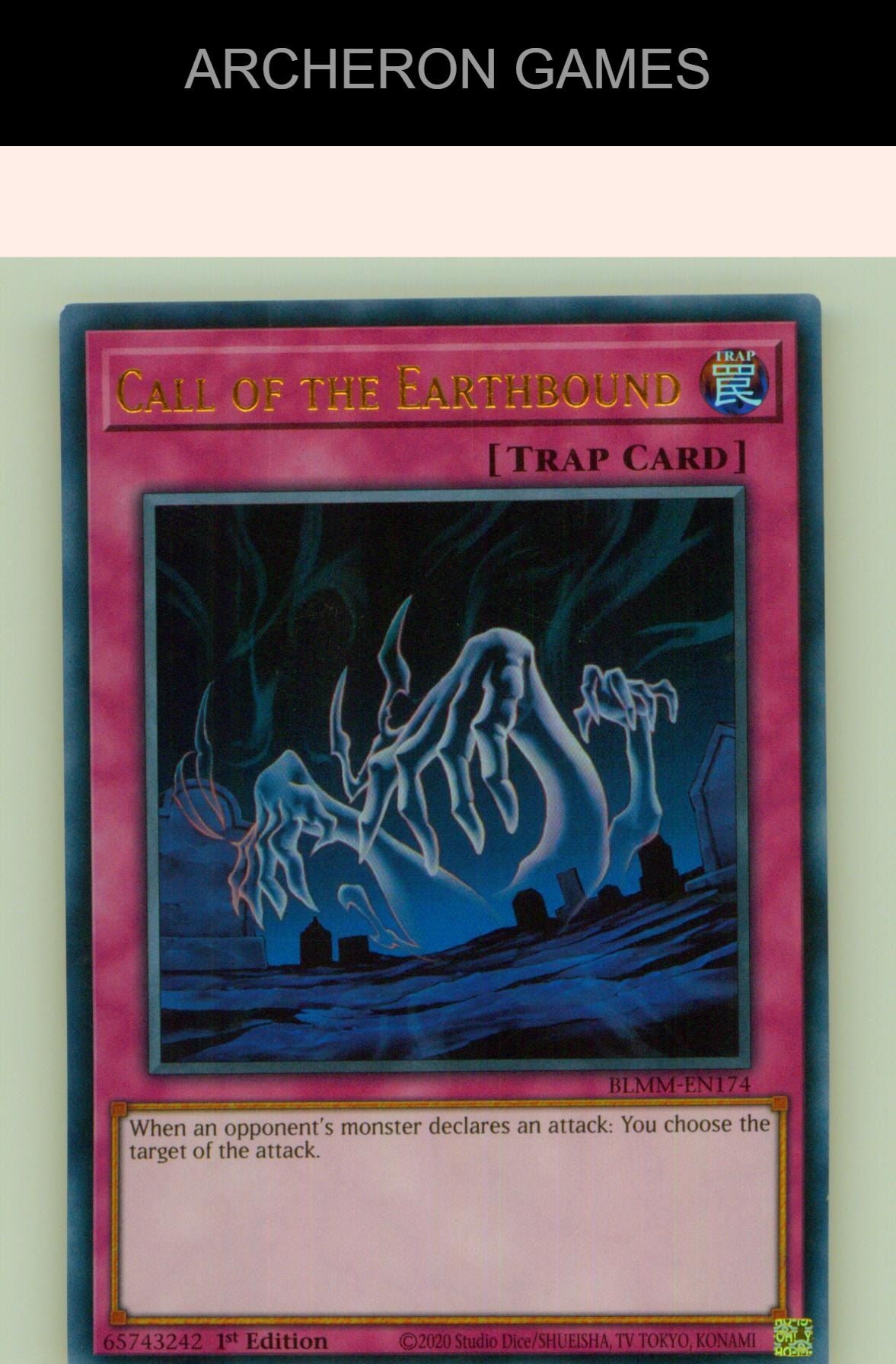 Call of the Earthbound Ultra Rare YUGIOH Card 1st Edition