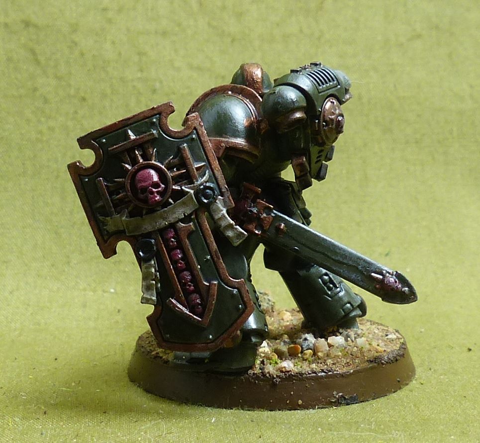 Lieutenant with Storm Shield painted - Space Marines - Warhammer 40K #2NW
