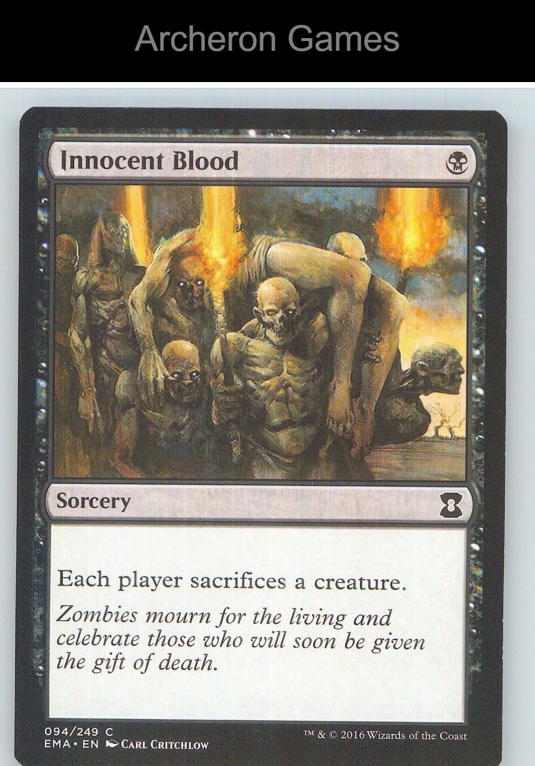 Innocent Blood EMA 94 C MTG Card NM/EX+