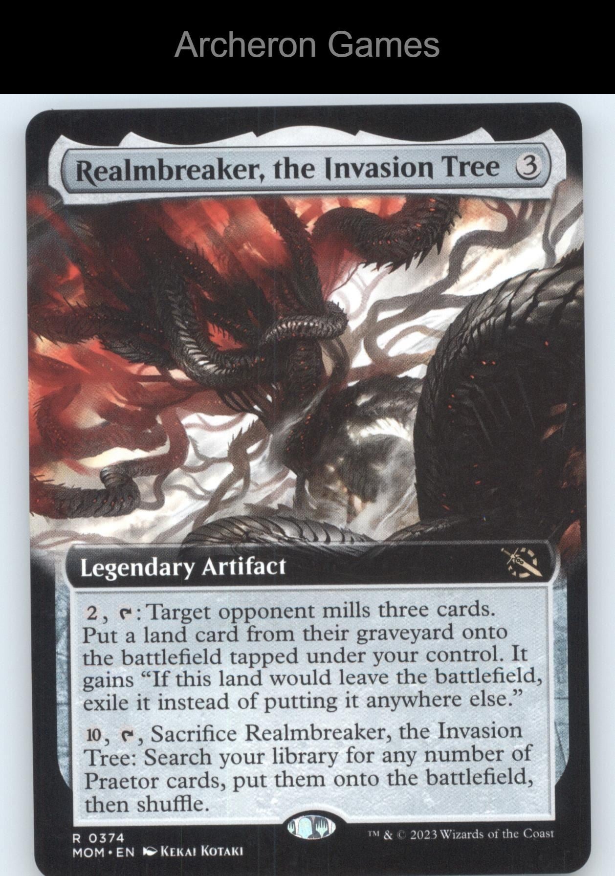Realmbreaker, the Invasion Tree (Extended Art) 374 MTG Card March of the Machine