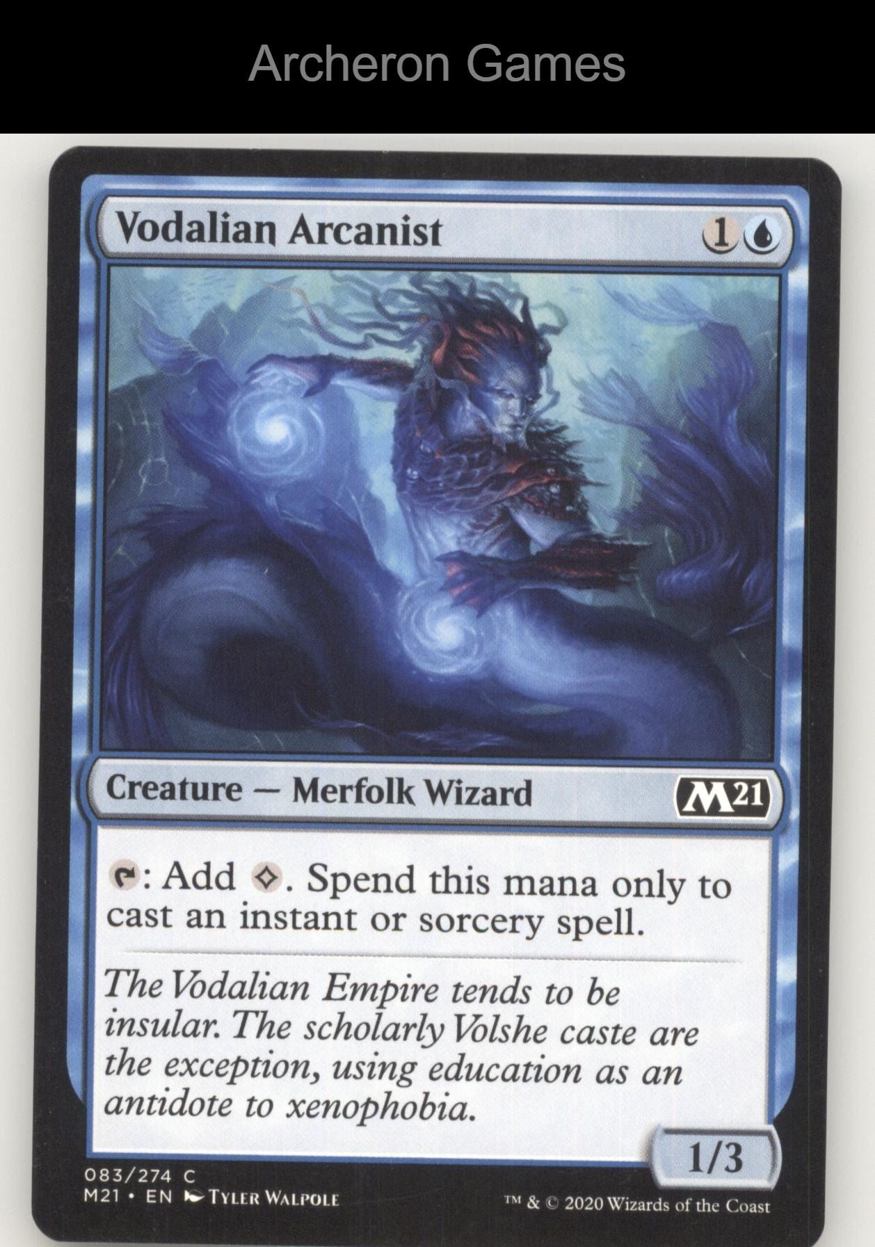Vodalian Arcanist 83 C MTG Card Core Set 2021
