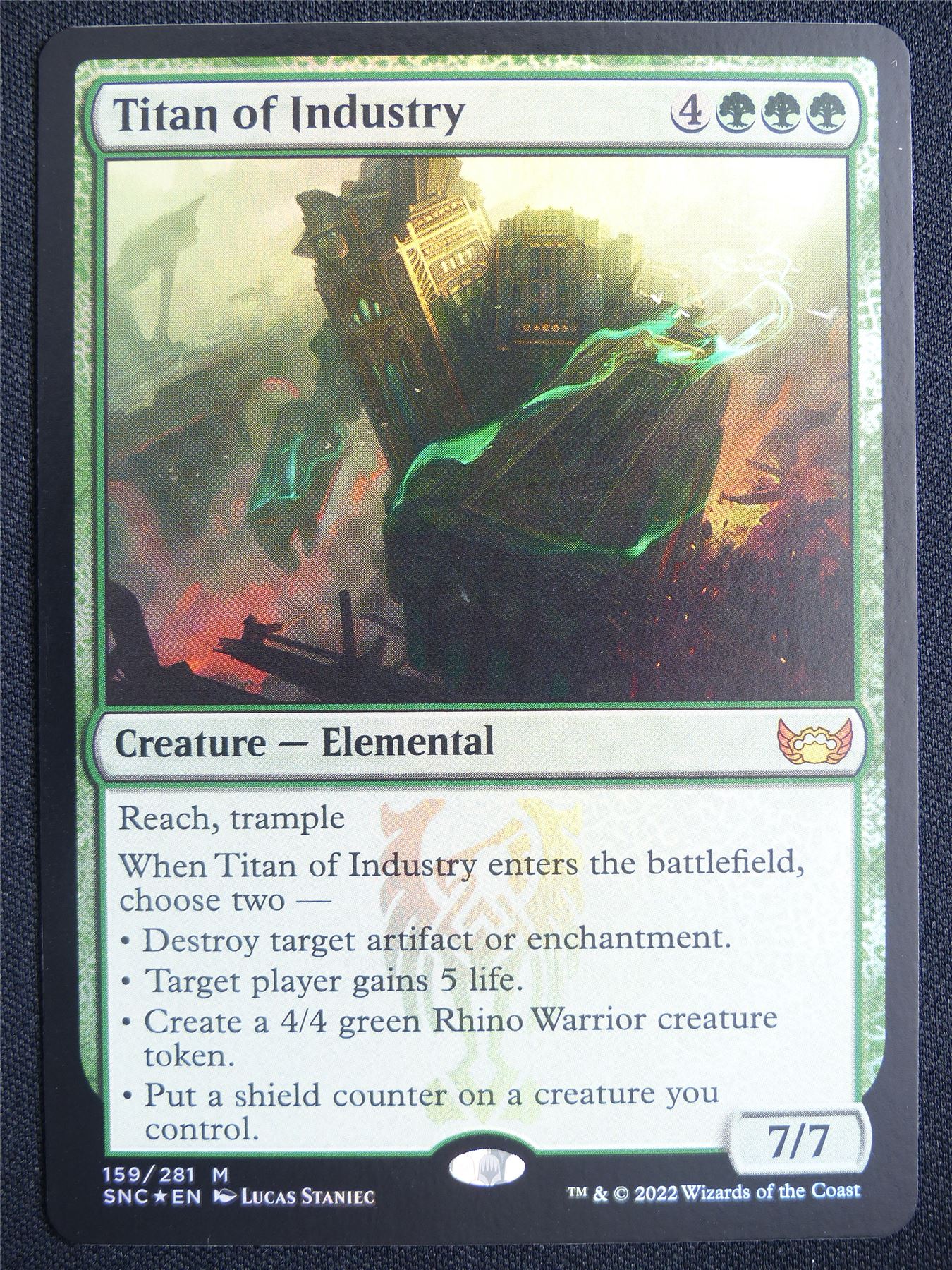 Titan of industry Foil - SNC - Mtg Card #24I