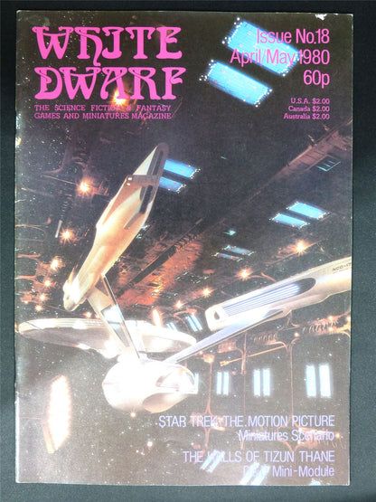 Vintage White Dwarf #18 OOP 1980 - Warhammer Magazine #KI